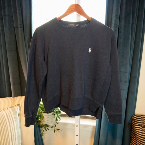 Polo Ralph Lauren Crew Neck Pullovers for Women Navy Blue Size M - Picture 1 of 3